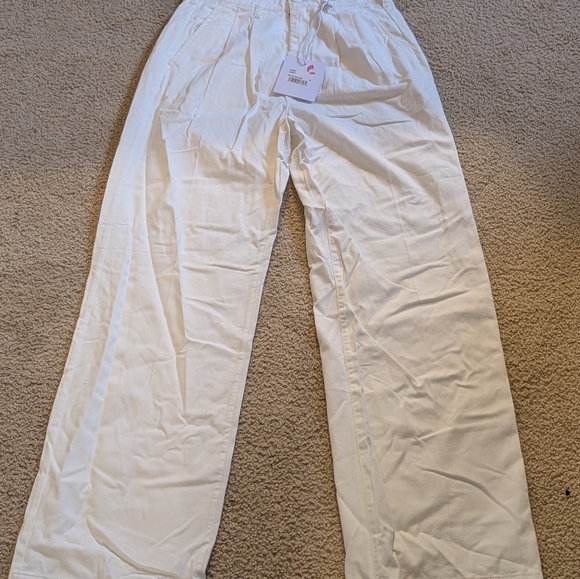 New With Tags Pistola Alabaster Ellery Trouser Pants White Size 26 - Picture 4 of 8